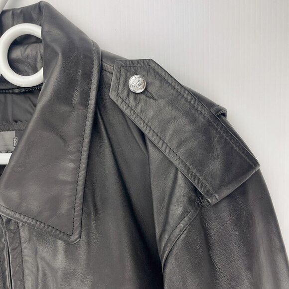 RUDSAK Luxuryβ Minimalist VTG Leather Bomber Jacket Quiet Luxury Contemporary 42 - Picture 7 of 15